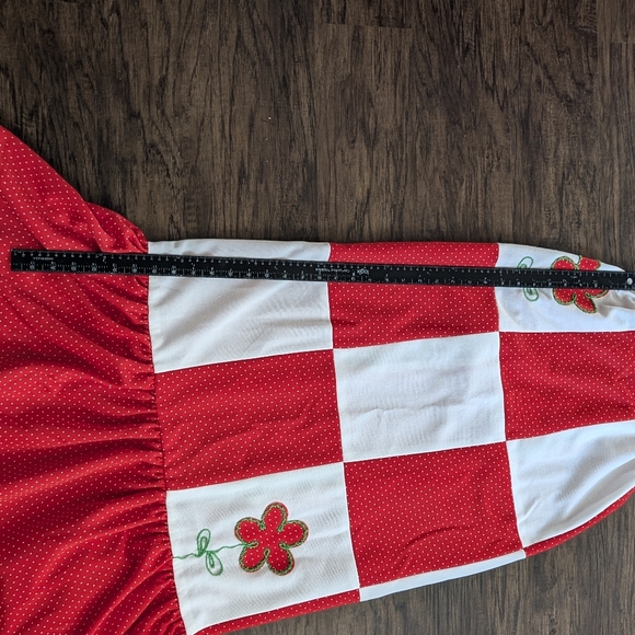 Vtg 1970s PBJ by Jerell summer dress size 5 Red and white polka dot maxi Dress - Picture 5 of 10